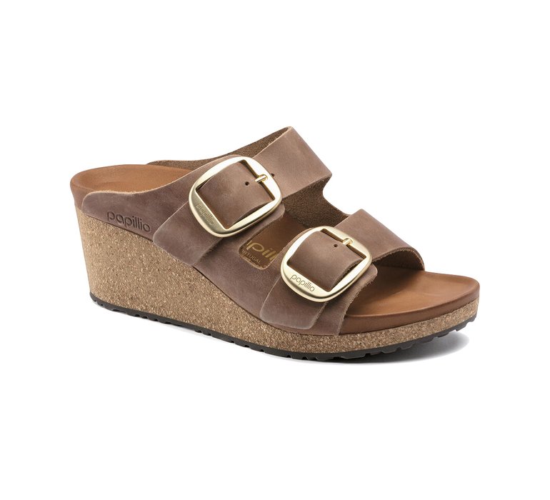 Birkenstock Nora Big Buckle Oiled Leather Regular Fit