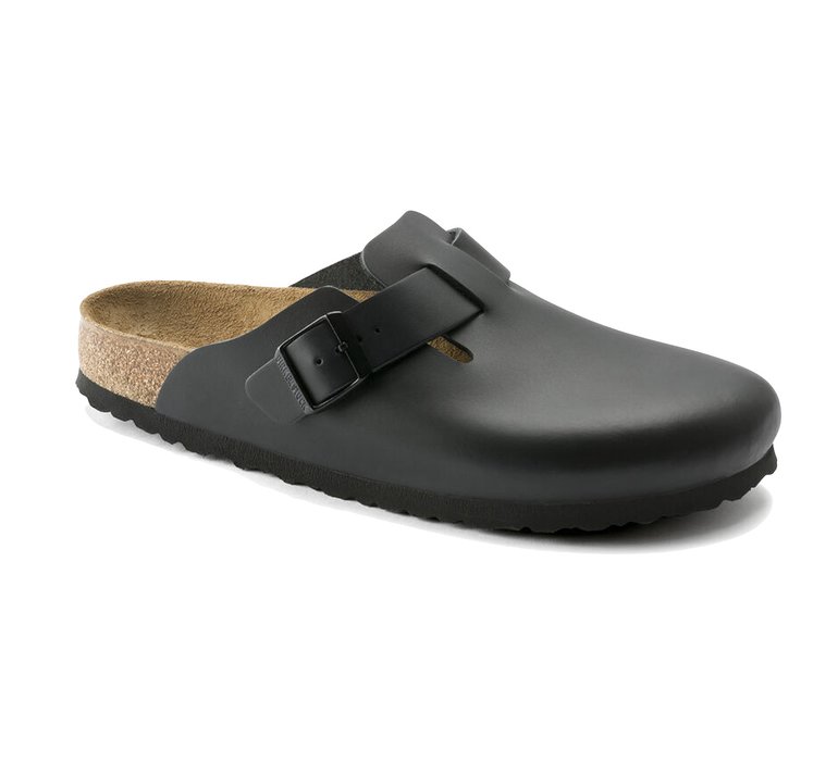 Birkenstock Boston Natural Leather Narrow Fit