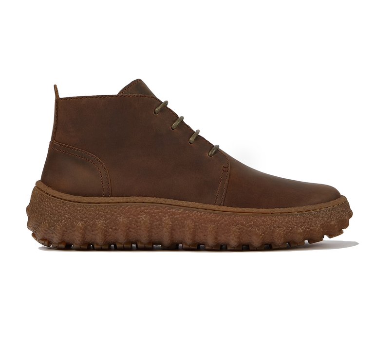 Camper Ground Michelin Brown Ankle Boots