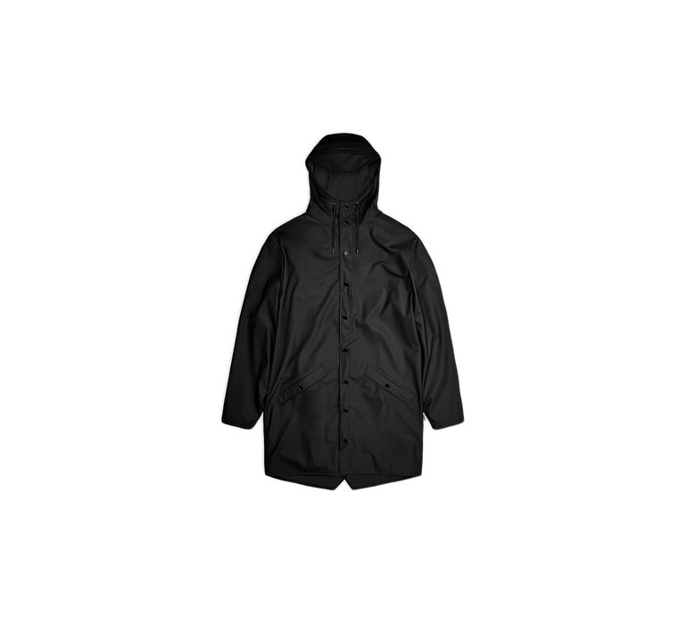 Rains Long Jacket Black