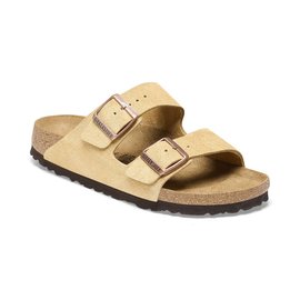 Birkenstock Arizona Suede Leather Latte Cream Regular Fit