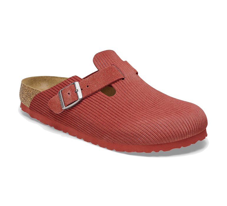 Birkenstock Boston Suede Embossed Narrow Fit