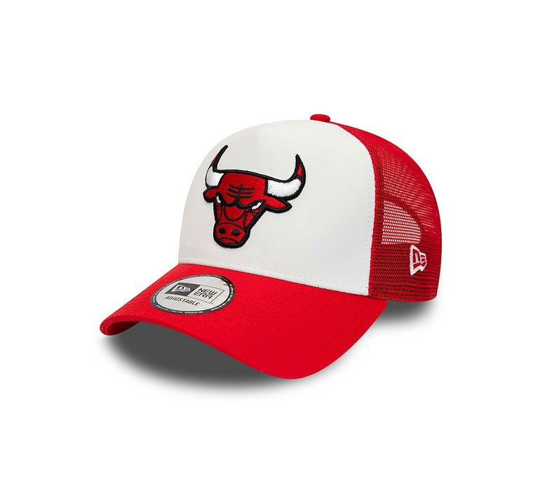 New Era Chicago Bulls Team Colour Red A-Frame Trucker Cap