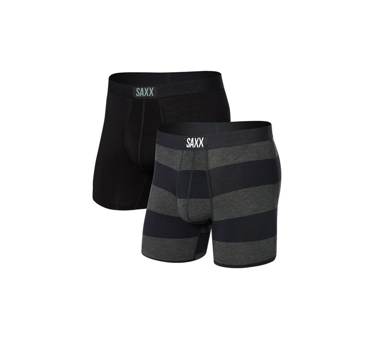 Saxx Vibe Boxer Brief 2-Pack Graphite