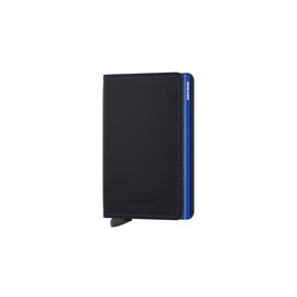 Secrid Slimwallet Matte Black & Blue