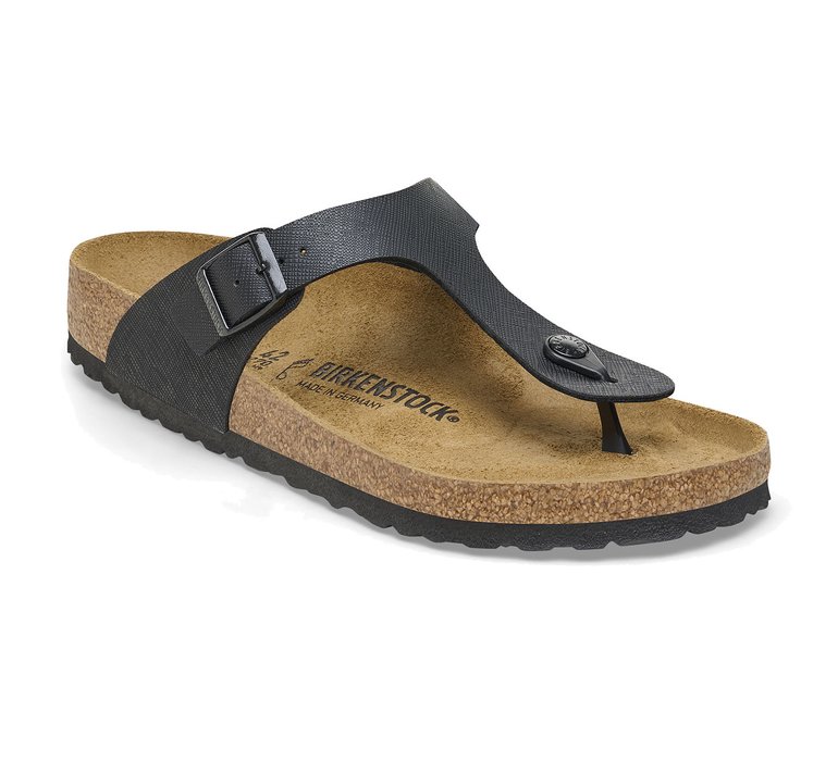 Birkenstock Gizeh BS Saffiano Black Regular Fit