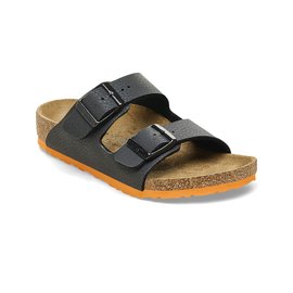 Birkenstock Arizona Kids BS Desert Soil Black Orange Regular Fit