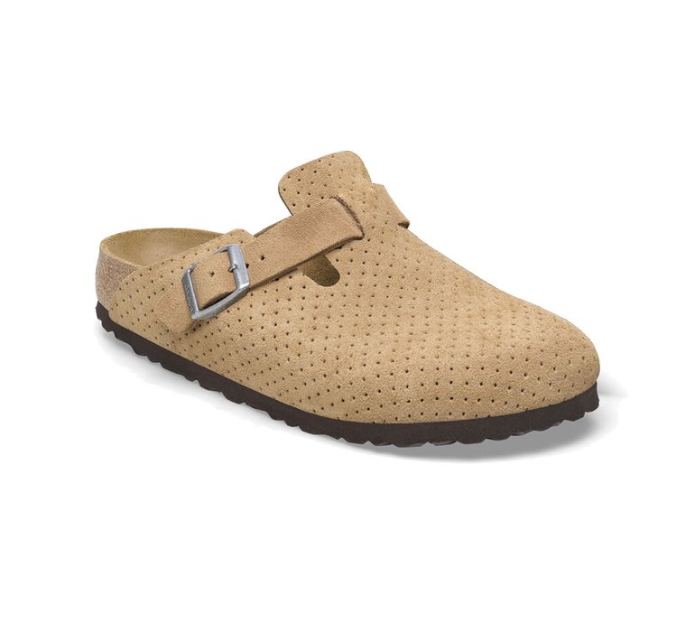 Birkenstock Boston BS Suede Embossed Regular Fit