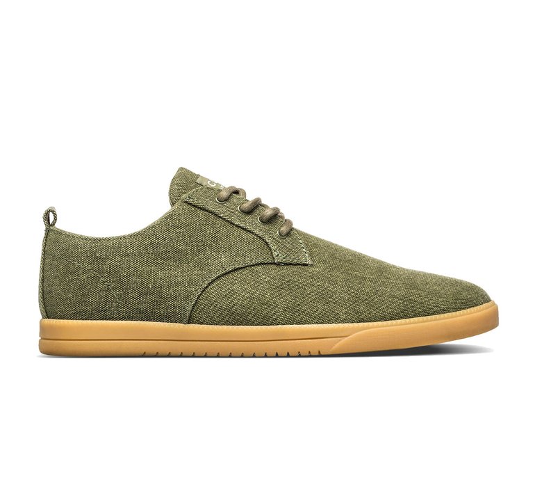 Clae Ellington Textile Olive Washed Canvas