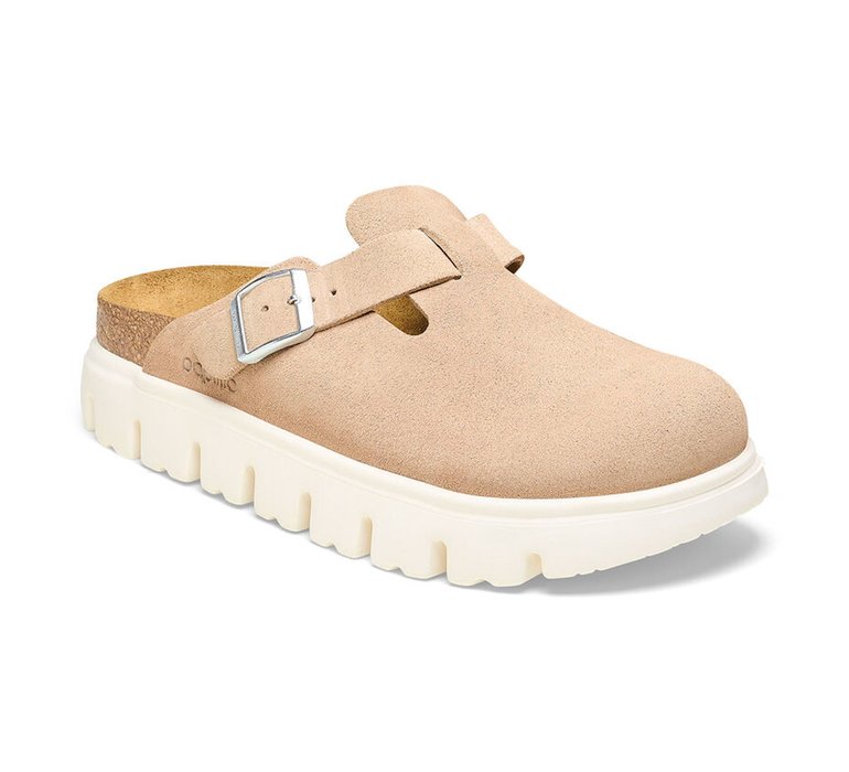 Birkenstock Boston Chunky Suede Leather Narrow Fit