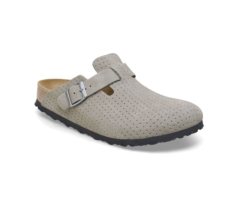 Birkenstock Boston BS Suede Embossed Regular Fit