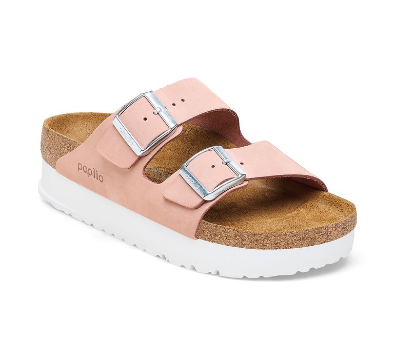 Birkenstock Arizona PAP Flex Platform Nubuk Leather Narow Fit