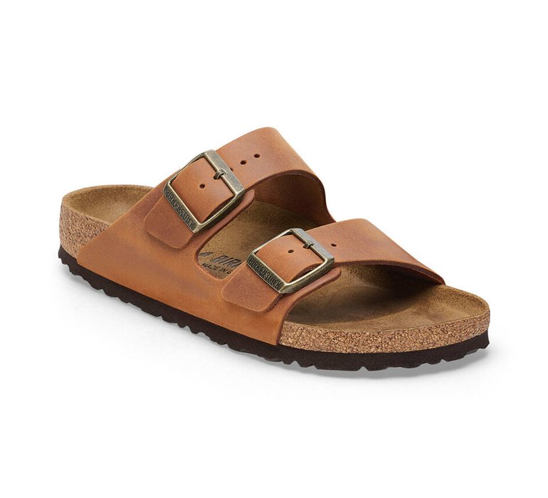 Birkenstock Arizona Natural Leather Oiled Narrow Fit