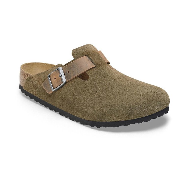 Birkenstock Boston Mixed Leather Regular Fit