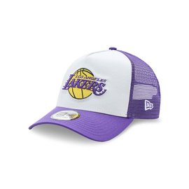 New Era LA Lakers Team Colour Purple A-Frame Trucker Cap