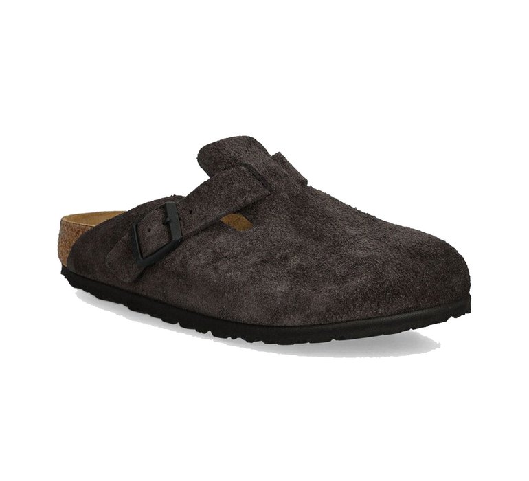 Birkenstock Boston LEVE Velvet Grey Narrow Fit