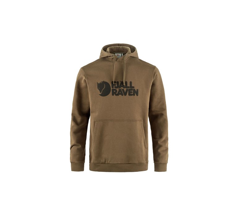 Fjällräven Logo Hoodie M Wood Brown