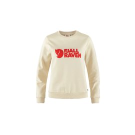 Fjällräven Logo Sweater W Chalk White-Flame