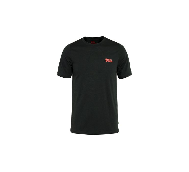 Fjällräven Abisko Wool Logo SS M Black