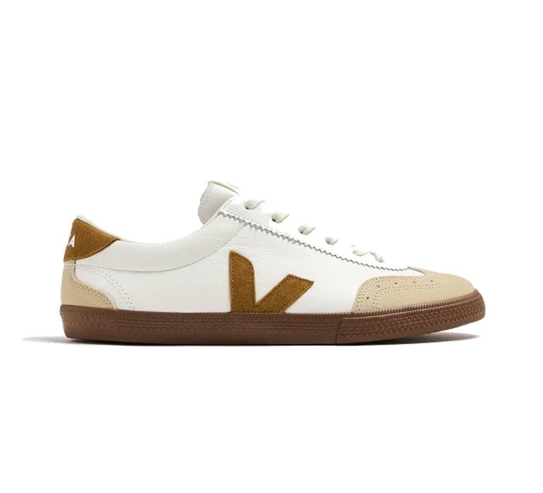 Veja Volley O.T. Leather White Tent Bark