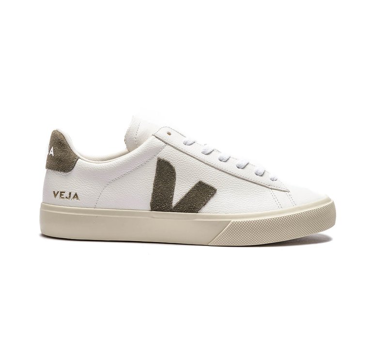 Veja CAMPO CHROMEFREE LEATHER EX WHITE KHAKI