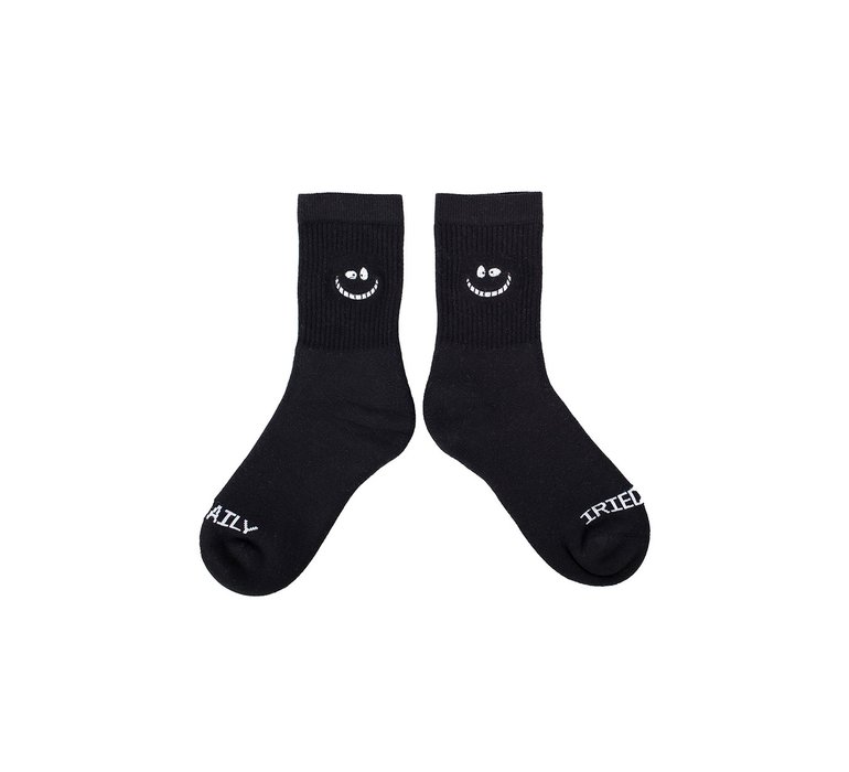 IrieDaily Grin Cat Sock Black