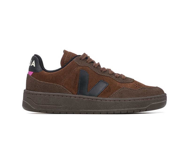 Veja V-90 Suede Walnut Black