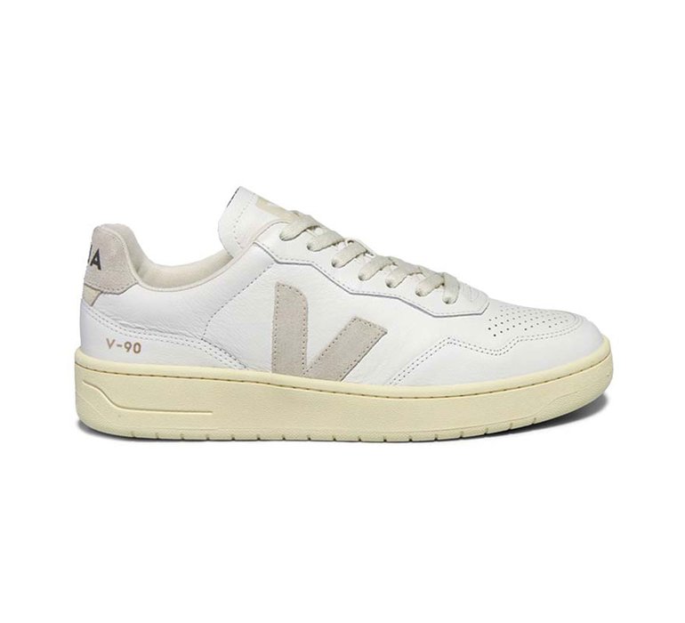 Veja V-90 Leather Ext White Natural