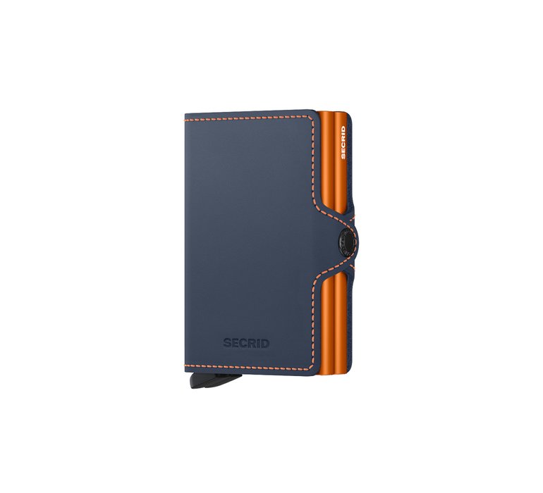 Secrid Twinwallet Matte Nightblue & Orange