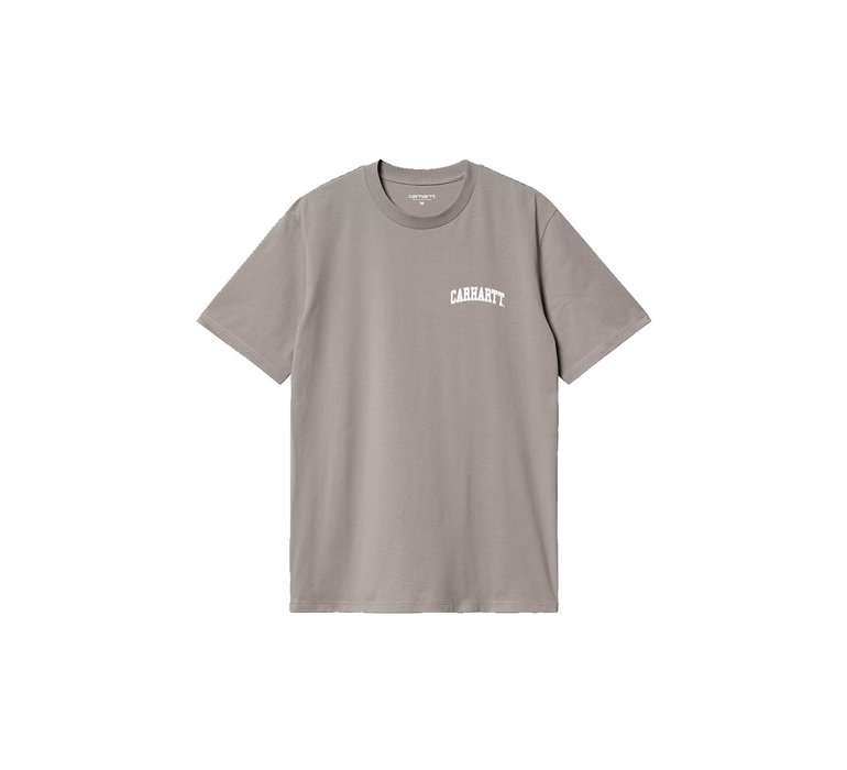 Carhartt WIP S/S University Script T-Shirt Misty Grey