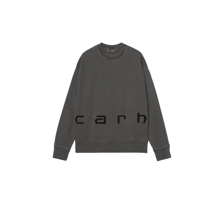 Carhartt WIP Felt Script Sweat Black