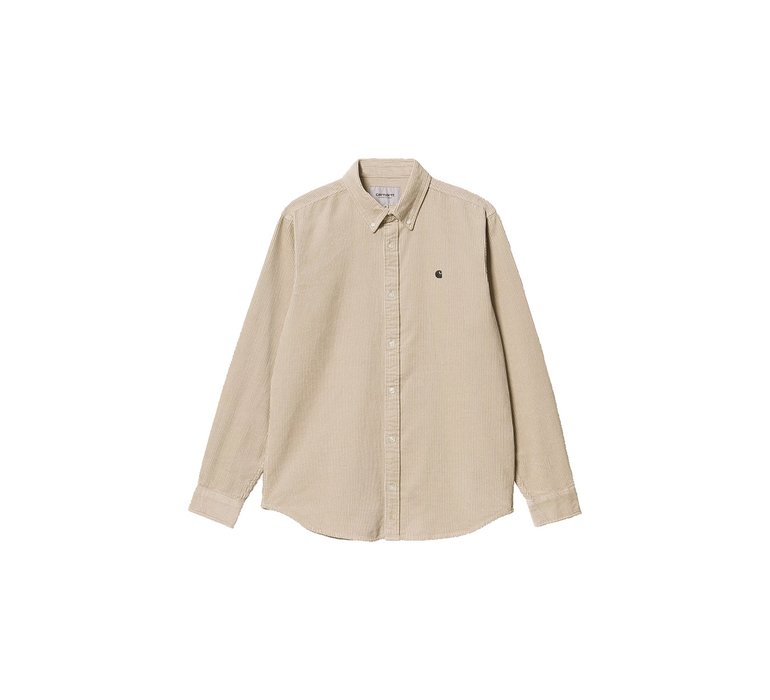 Carhartt WIP L/S Madison Cord Shirt Wall Black