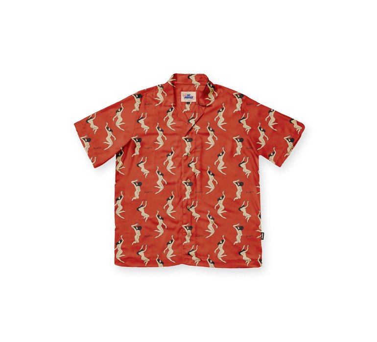 The Dudes Ladies Red Hawaiian Shirt