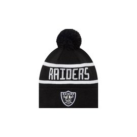 New Era Las Vegas Raiders Official Team Colour NFL Black Jake Knit Beanie Hat