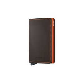 Secrid Slimwallet Matte Trufﬂe & Orange