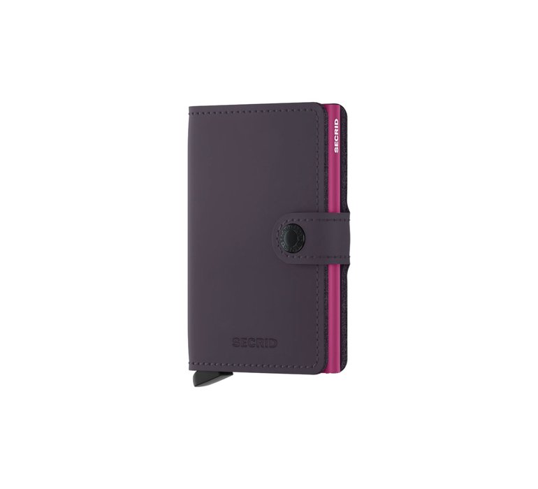 Secrid Miniwallet Matte Dark Purple-Fuchsia