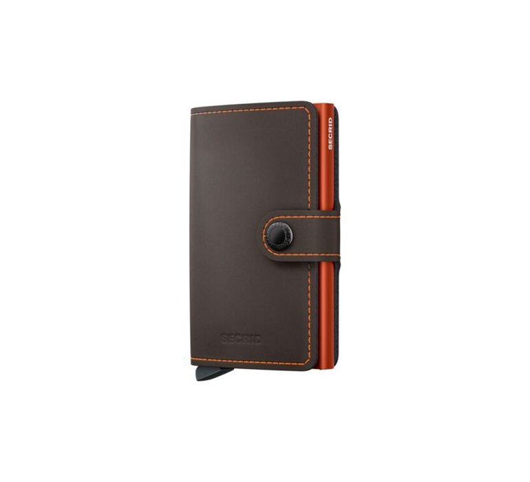 Secrid Miniwallet Matte Trufﬂe & Orange