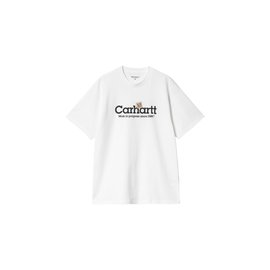 Carhartt WIP S/S Label Script T-Shirt White