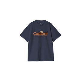 Carhartt WIP S/S Label Script T-Shirt Blue