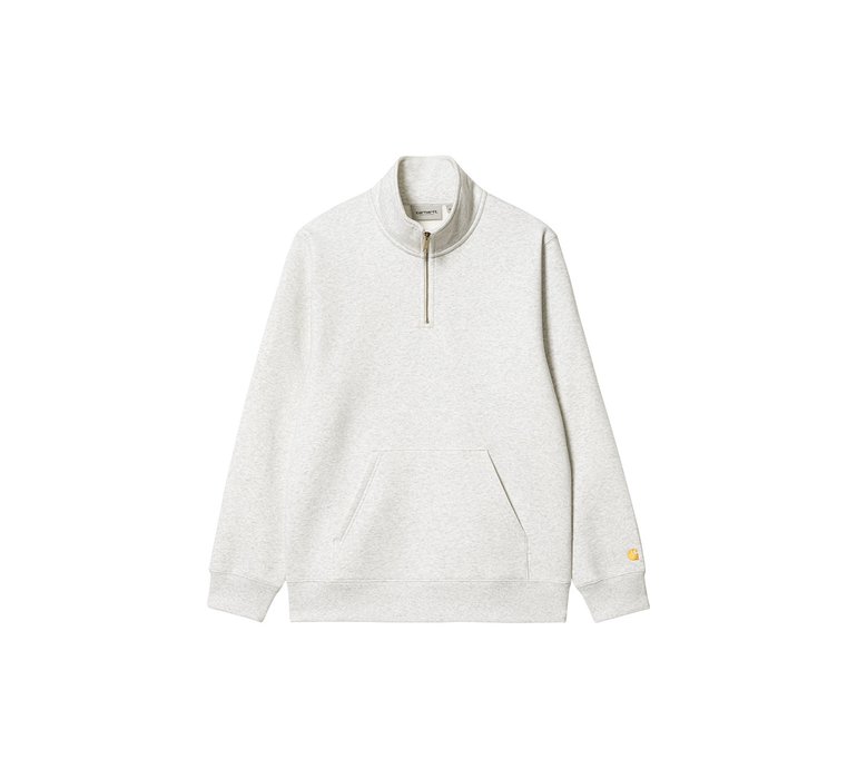 Carhartt WIP Chase Neck Zip Sweatshirt Ash Heather