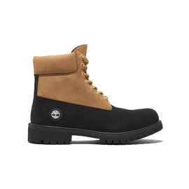 Timberland 6 In Premium WP Boot Black Nubuck Wheat