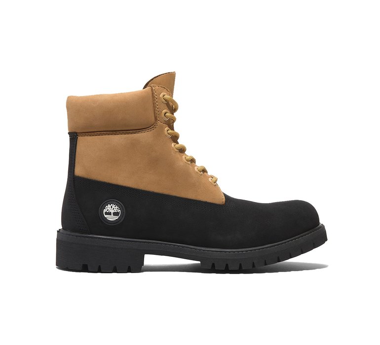 Timberland 6 In Premium WP Boot Black Nubuck Wheat