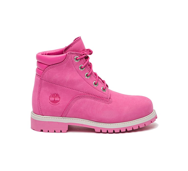 Timberland 6 In Premium WP Boot Junior Pink Nubuck