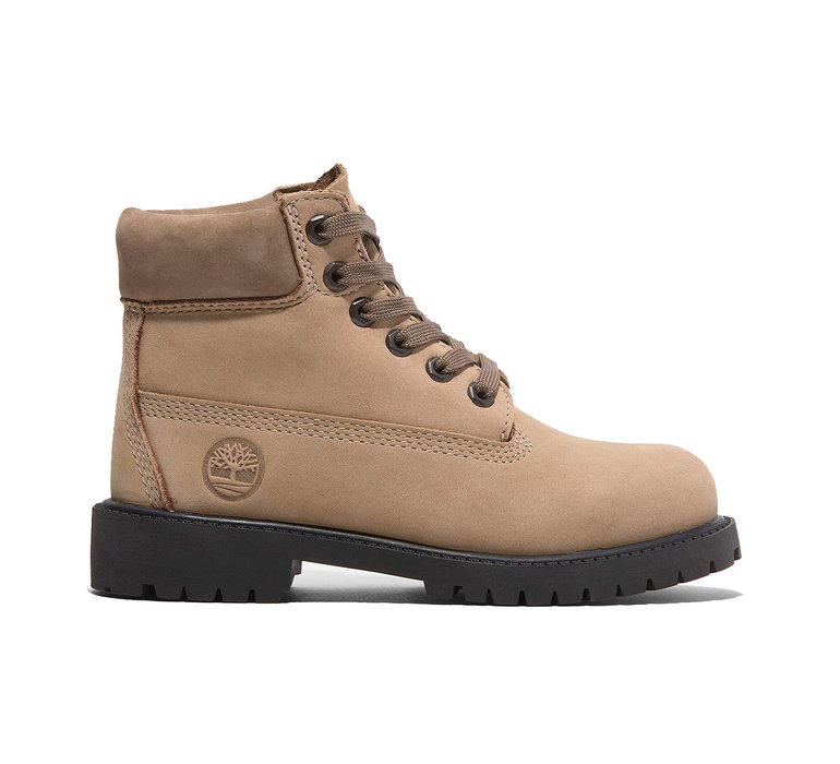 Timberland 6 In Premium WP Boot Junior Beige Nubuck